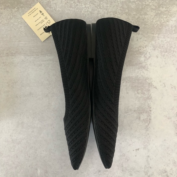 SANCTUARY Social Smart Creation Knit Ballet Flats, Black 8 New In Box! - Picture 5 of 8